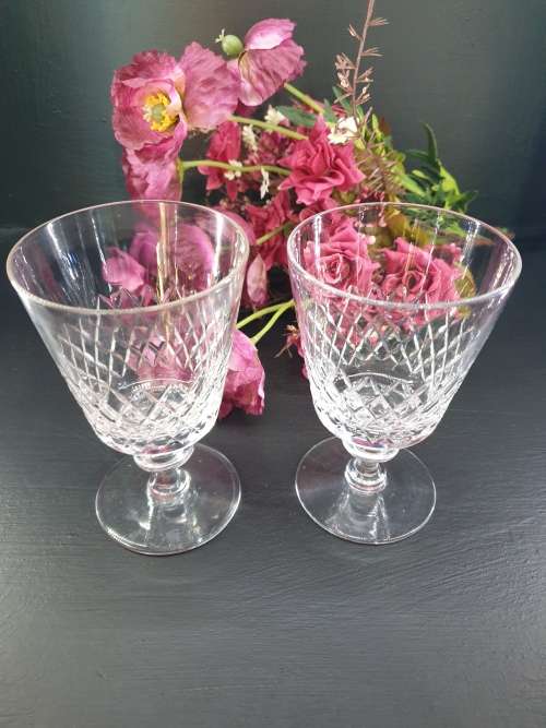 Two Crystal Drinking Glasses for Your Collection