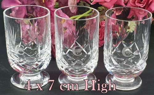 3 Crystal Glasses