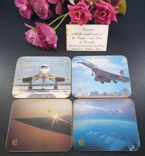 RARE . FOR OFFICAIL PASSANGERS ON BOARD OF THE CONCORDE .... Place Matts