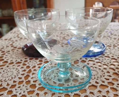 3 Glass Dessert Bowls
