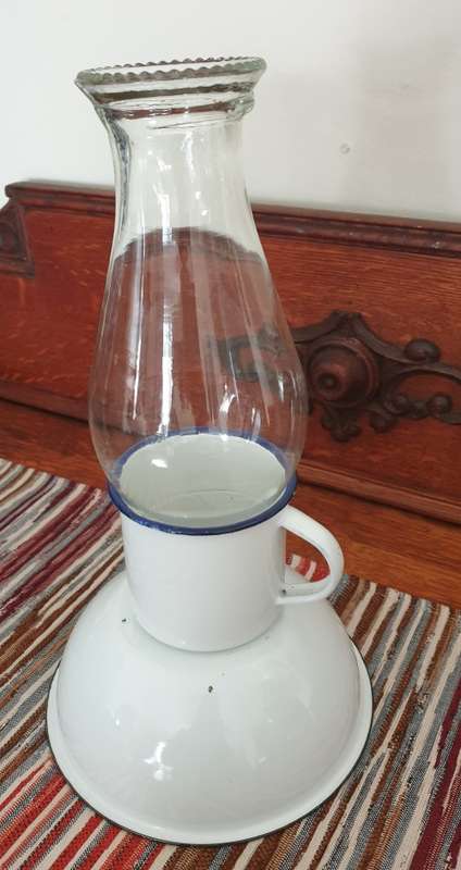 Enamel Candle Holder