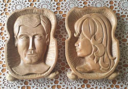 Hand Carved Wooden Wall Plaques