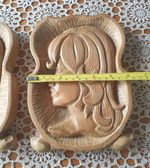 Hand Carved Wooden Wall Plaques