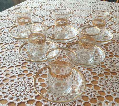 Vintage Turkish Tea Set