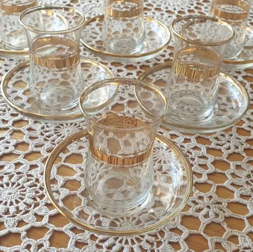Vintage Turkish Tea Set