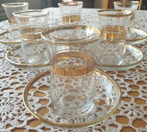 Vintage Turkish Tea Set