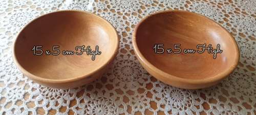 Two Wooden Bowls