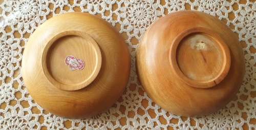 Two Wooden Bowls
