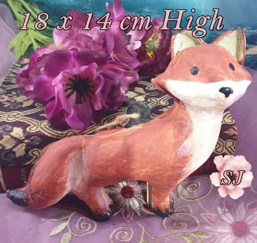 Paper Mache Ornament (Fox)