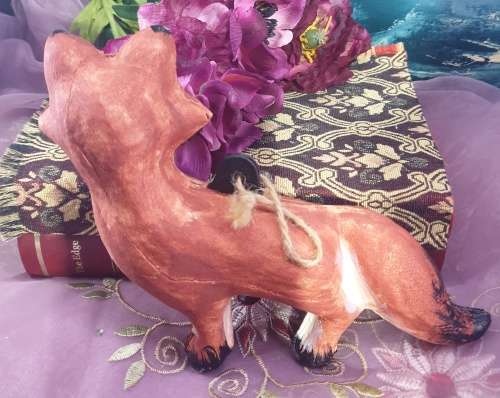 Paper Mache Ornament (Fox)