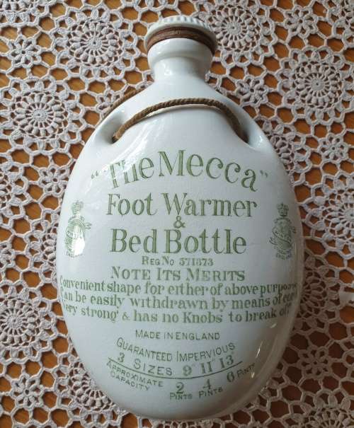 Antique Stoneware Hot Water Bottle & Foot Warmer