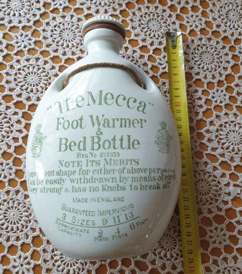 Antique Stoneware Hot Water Bottle & Foot Warmer