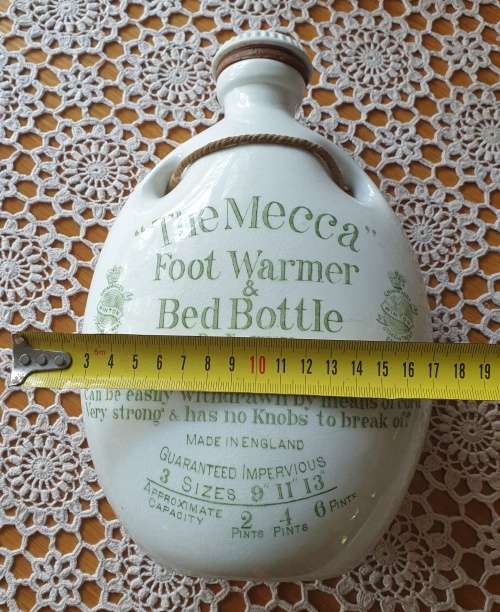 Antique Stoneware Hot Water Bottle & Foot Warmer