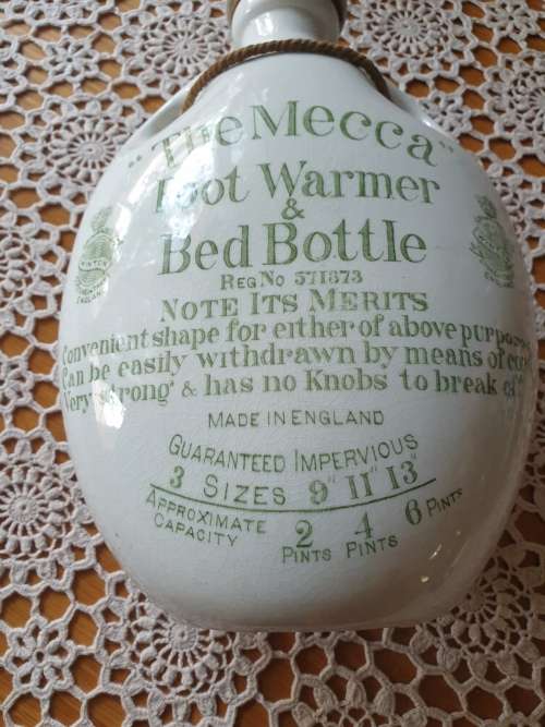 Antique Stoneware Hot Water Bottle & Foot Warmer