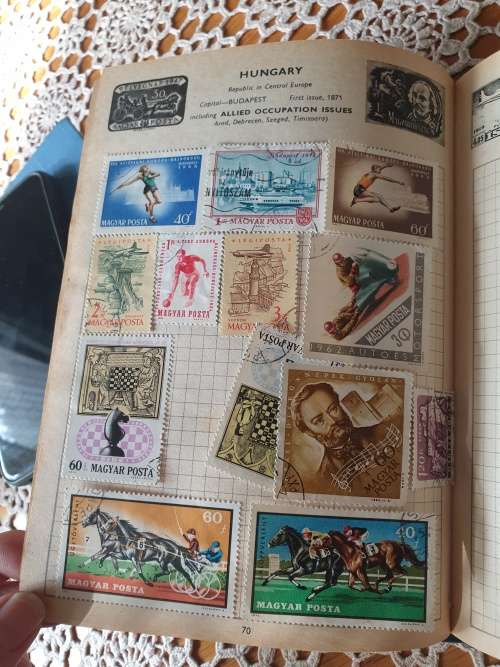 Stamp Book with Stamps for Your Collection
