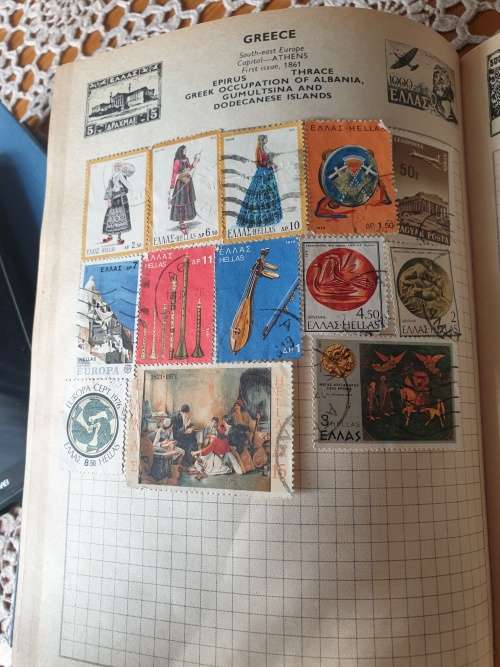 Stamp Book with Stamps for Your Collection