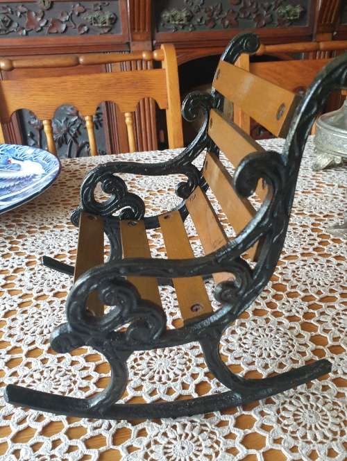 Cast Iron and Wooden Bench