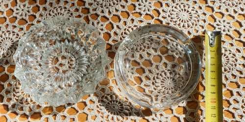Two Glass Ashtrays