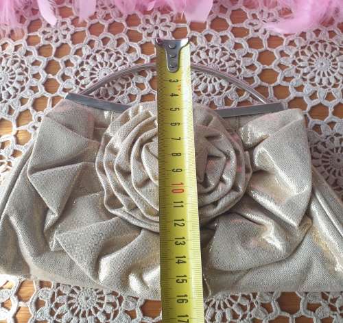 Small Handbag with Vintage Powder Compact