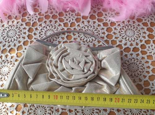 Small Handbag with Vintage Powder Compact