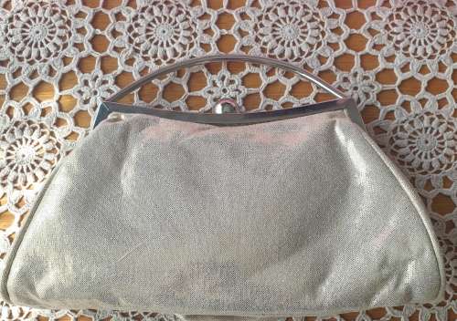 Small Handbag with Vintage Powder Compact