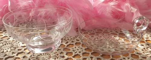 Stuart Crystal Bowl with Crystal Candy Bowl