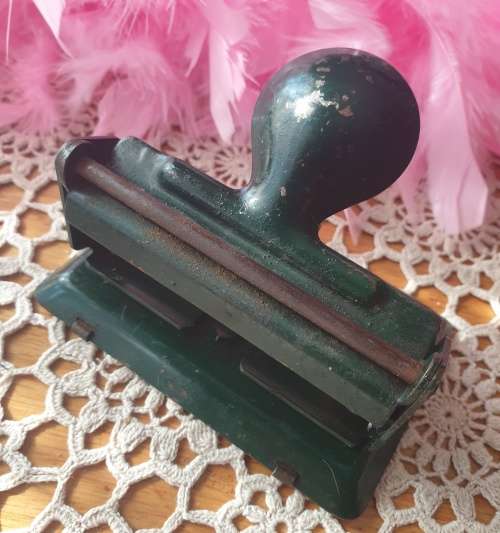Vintage Paper Punch and Red Paper Punch