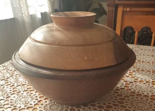 Large Heavy Wooden Bowl for Your Collection (02)