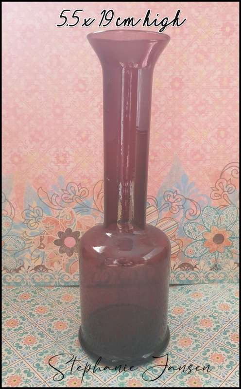 2 Small Vases and 1 Vintage Lab Beaker  Vase