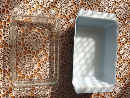 Vintage Pyrex Black Snowflake Bowl