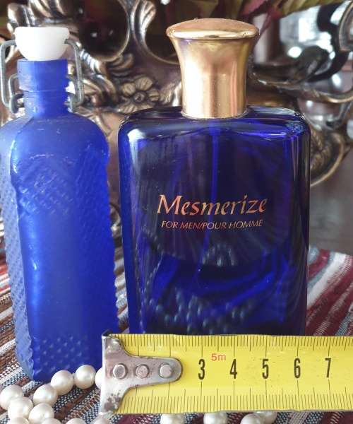 Two Small Blue Bottles for Your Collection