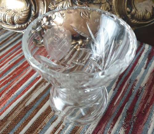 Delightful Small Rose Cut Vase for Your Collection