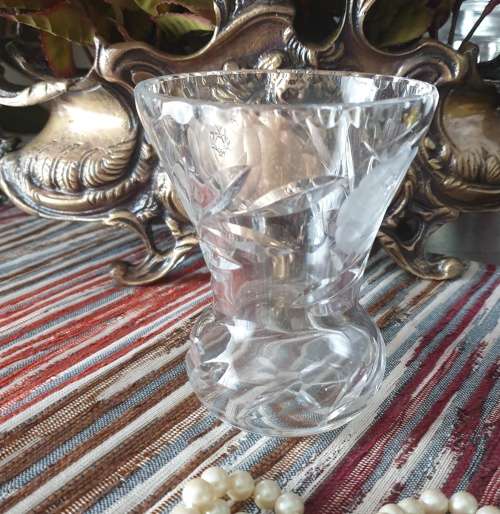 Delightful Small Rose Cut Vase for Your Collection
