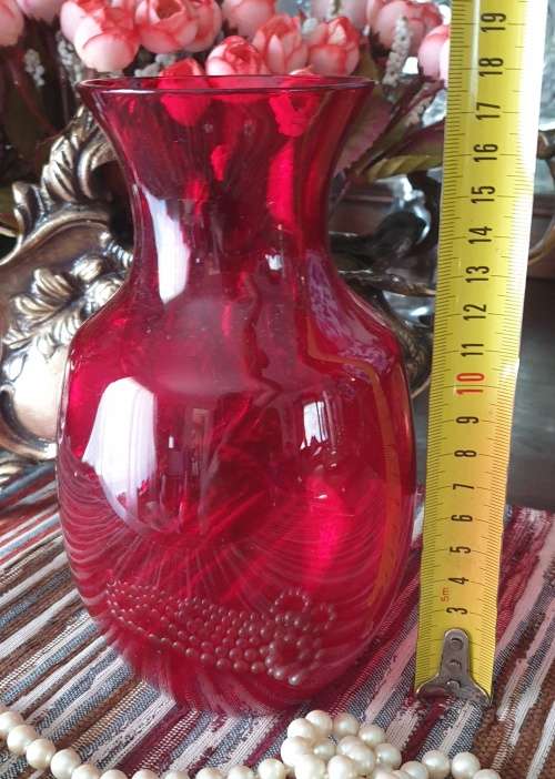 Delightful Red Vase for Your Collection