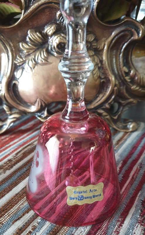 Venust Red Mickey Mouse Glass Bell for Your Home