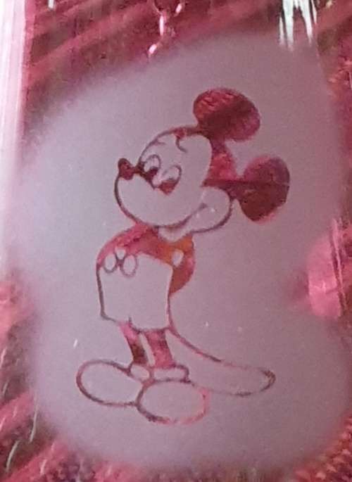Venust Red Mickey Mouse Glass Bell for Your Home