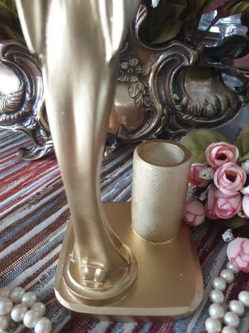 Gold Geisha Figurine