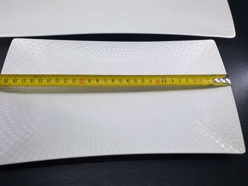 maxwell williams white diamonds rectangle set of 3 Platters . UNUSED