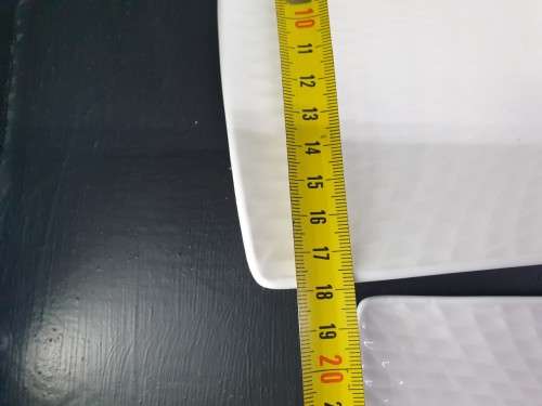 maxwell williams white diamonds rectangle set of 3 Platters . UNUSED