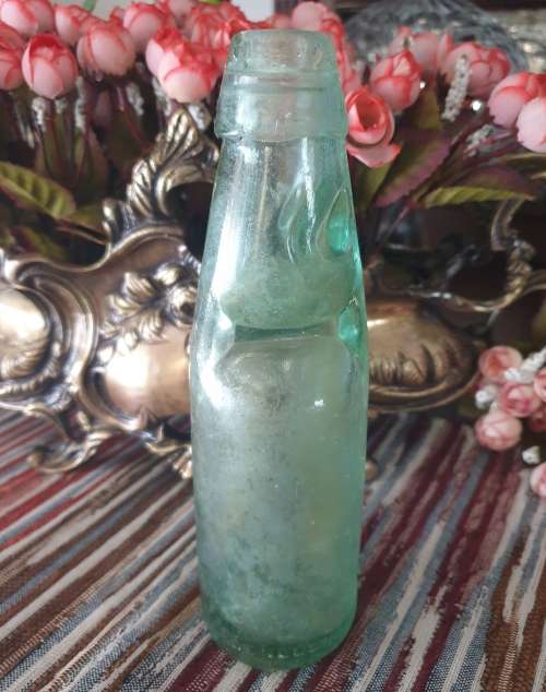 Two Vintage Glass Bottles