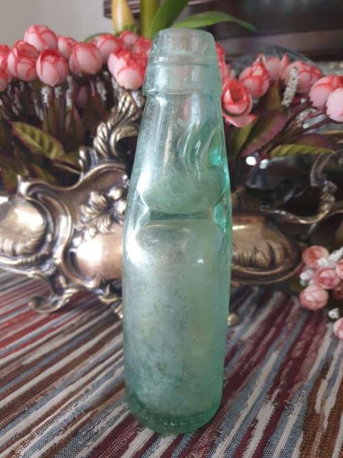Two Vintage Glass Bottles