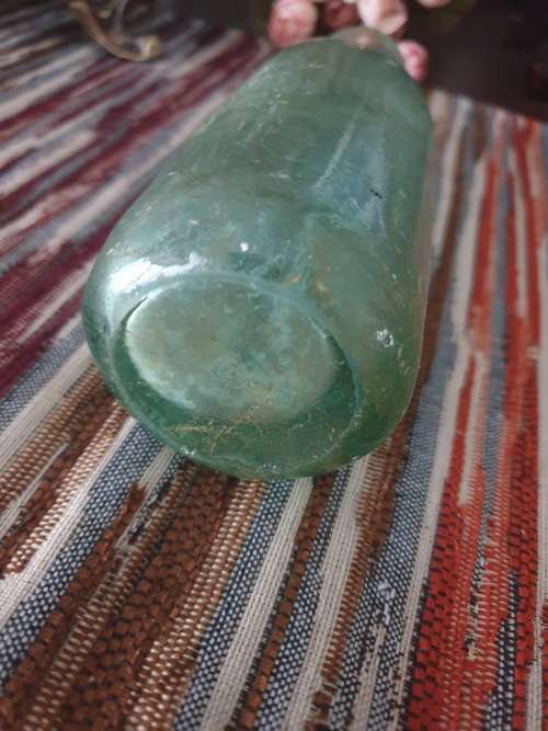 Two Vintage Glass Bottles