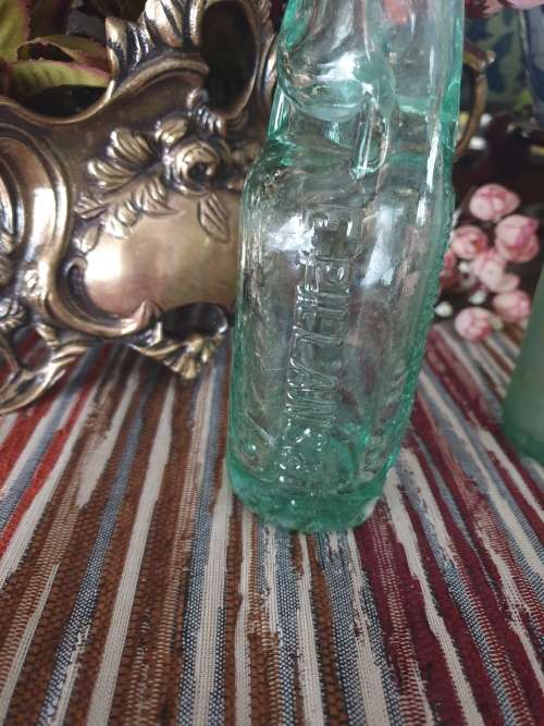 Two Vintage Glass Bottles