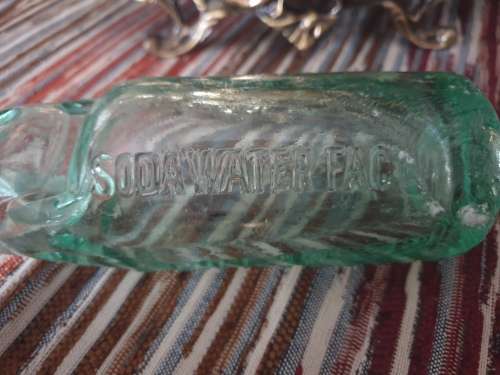 Two Vintage Glass Bottles