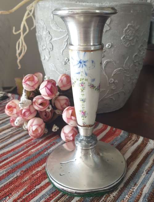Birmingham Silver Candle Holder