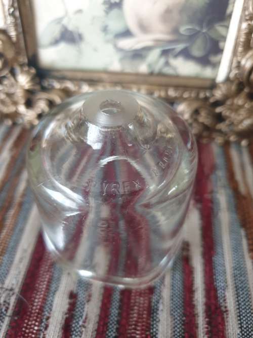 British-made Pyrex Glass Pie Whistle