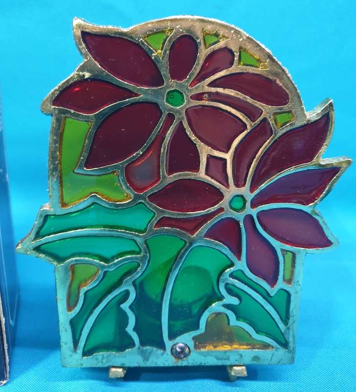 Tiffany Style  |Cast Iron  | candle holder | Vintage |