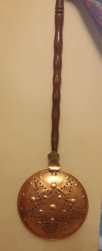 Vintage | Copper and Brass | Bed warmer | Size 29 x 7 x 95 cm |