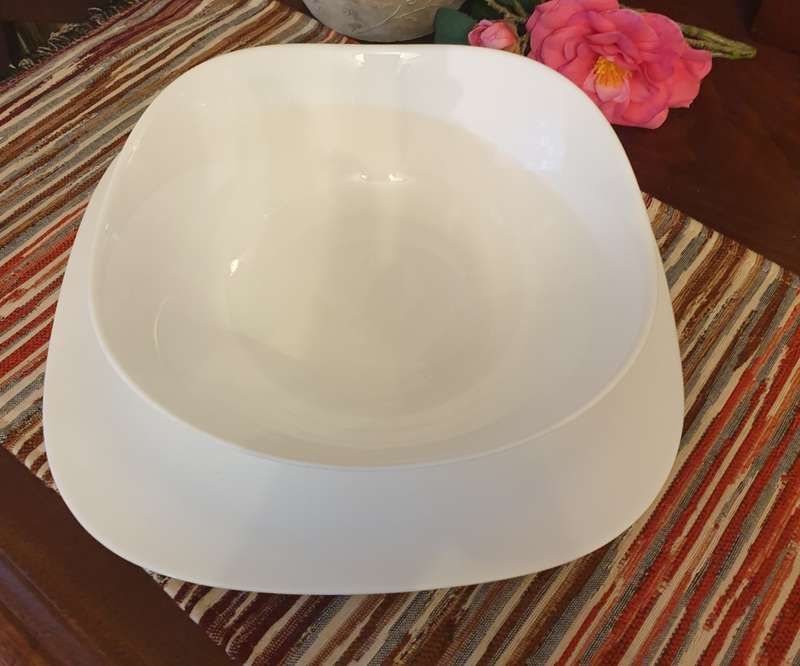 White Bowl and Platter