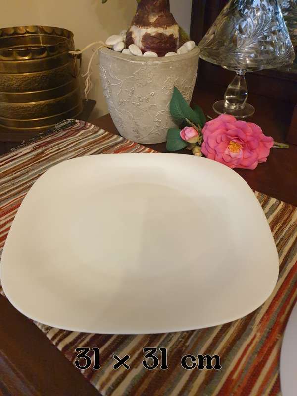 White Bowl and Platter